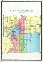 Richmond City - Ward Map, Wayne County 1893